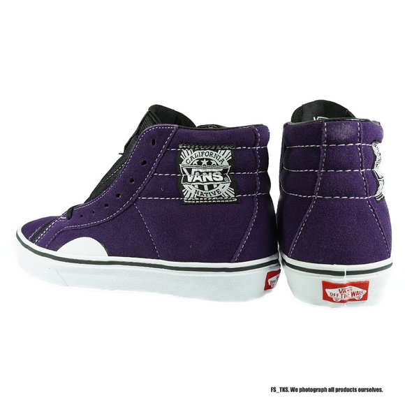 VANS Style 238 California Native Women's High Top Sneakers (Purple / White) - Picture 4 of 6